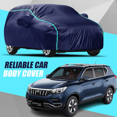 R Rayvin Star Car Cover For Mahindra Alturas G4 (With Mirror Pockets)(Multicolor)