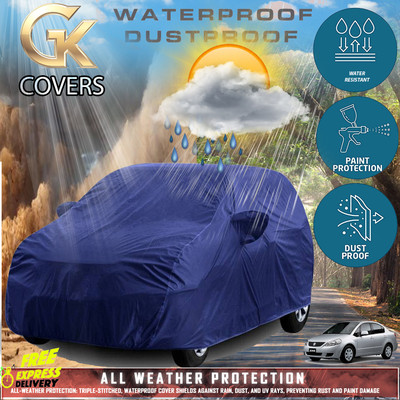 Tamanchi Autocare Car Cover For Maruti Suzuki SX4 (With Mirror Pockets)(Blue)
