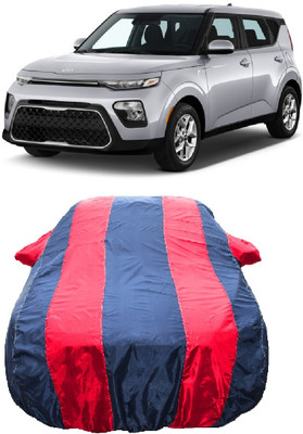 Wegather Car Cover For Kia Soul (With Mirror Pockets)(Red)