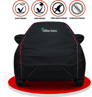 AlibaAuto Car Cover For Tata Zest (With Mirror Pockets)(Black, Red, For 2019, 2020, 2021, 2022, 2023, 2024 Models)