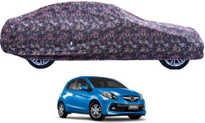 MOCKHE Car Cover For Honda Brio (With Mirror Pockets)(Green)