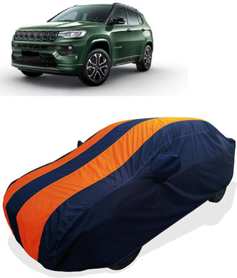 Coxtor Car Cover For Jeep Compass 2.0 Limited Option (With Mirror Pockets)(Orange)