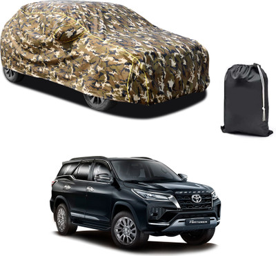 PAGORA Car Cover For Toyota Fortuner (With Mirror Pockets)(Yellow)
