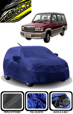FRONCH Car Cover For Toyota Qualis (With Mirror Pockets)(Blue)