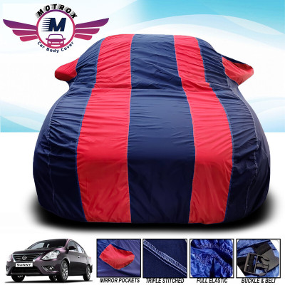 MoTRoX Car Cover For HM Ambassador (With Mirror Pockets)(Red, Blue)