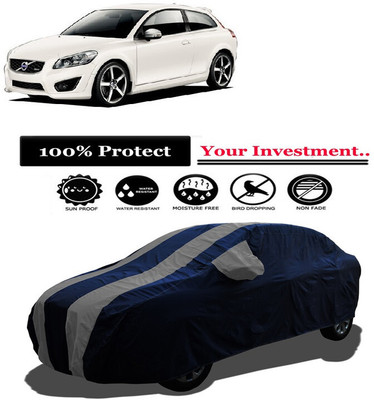 Amexride Car Cover For Volvo C30 R (With Mirror Pockets)(Grey)
