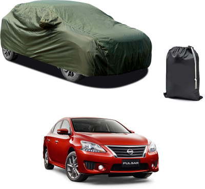 GOSHIV-car and bike accessories Car Cover For Nissan Pulsar (With Mirror Pockets)(Green)