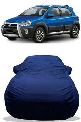 Wegather Car Cover For Toyota Etios Cross 1.4L GD (With Mirror Pockets)(Blue)