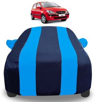 Amanzo Car Cover For Hyundai Getz (With Mirror Pockets)(Blue)