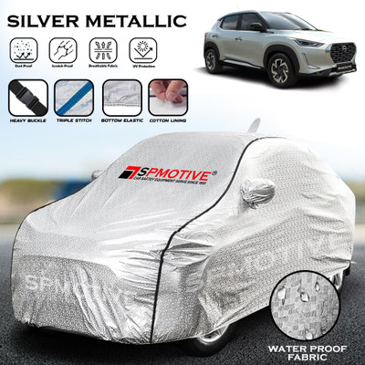 SPMOTIVE Car Cover For Nissan Magnite (With Mirror Pockets)(Silver)