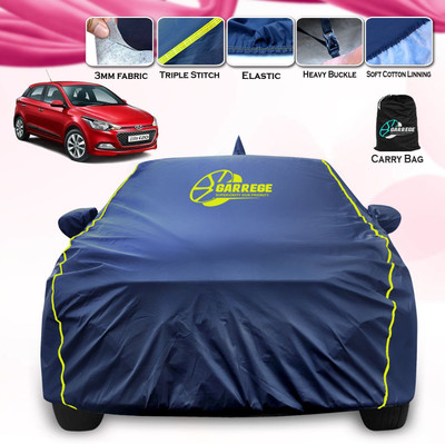 GARREGE Car Cover For Hyundai Elite i20 (With Mirror Pockets)(Blue, For 2014, 2015, 2016, 2017, 2018, 2019, 2020 Models)