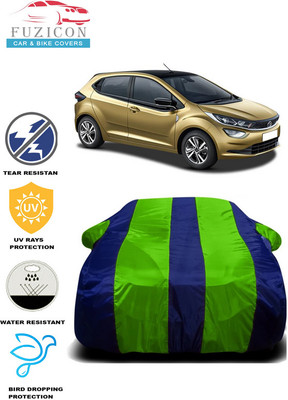 FUZICON Car Cover For Tata Altroz XZ Option Diesel (With Mirror Pockets)(Green, Blue)