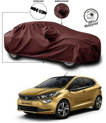 ANTHUB Car Cover For Tata Altroz (With Mirror Pockets)(Maroon)
