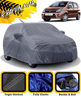 R Rayvin Star Car Cover For Maruti Suzuki Zen Estilo (With Mirror Pockets)(Grey)
