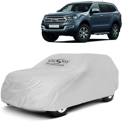 Kingsway Car Cover For Ford Endeavour (Without Mirror Pockets)(Silver, For 2015, 2016, 2017, 2018 Models)
