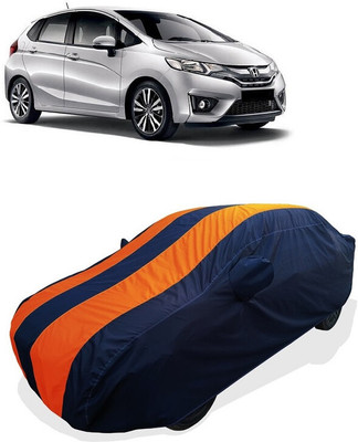 Coxtor Car Cover For Honda Jazz 1.2 SV i VTEC (With Mirror Pockets)(Orange)