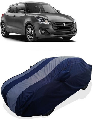 QLAX Car Cover For Hyundai Swift ZDi (With Mirror Pockets)(Grey)