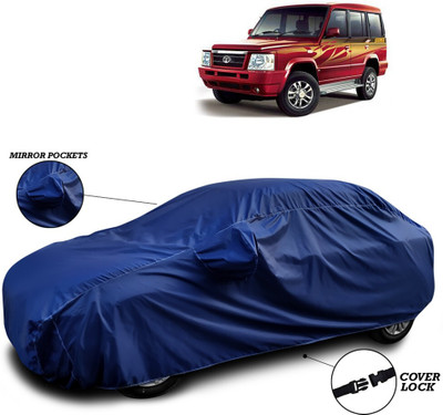 GOSHIV-car and bike accessories Car Cover For Tata Sumo Gold (With Mirror Pockets)(Blue)
