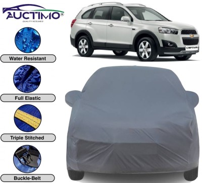 AUCTIMO Car Cover For Chevrolet Captiva (With Mirror Pockets)(Grey)