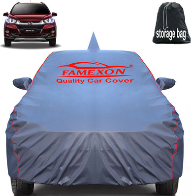 FAMEXON Car Cover For Honda WR-V, WRV i-VTEC S, WRV i-DTEC VX, WRV i-VTEC S Petrol (With Mirror Pockets)(Grey)