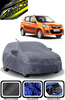 FRONCH Car Cover For Maruti Suzuki Alto K10 (With Mirror Pockets)(Grey)