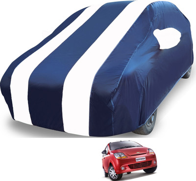 MOCKHE Car Cover For Chevrolet Spark (With Mirror Pockets)(White)