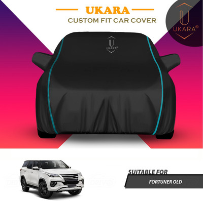 Ukara Car Cover For Toyota Fortuner Old (With Mirror Pockets)(Black)