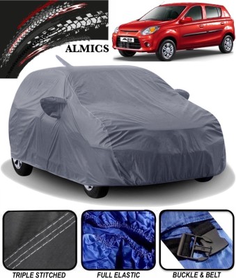 ALMICS Car Cover For Maruti Suzuki Alto 800 (With Mirror Pockets)(Grey)