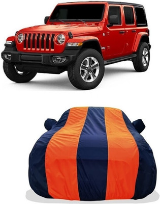 Tricway Car Cover For Jeep Wrangler 2.0 4x4 Petrol (With Mirror Pockets)(Orange)