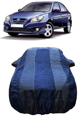 Wegather Car Cover For Hyundai Verna Transform (With Mirror Pockets)(Grey)