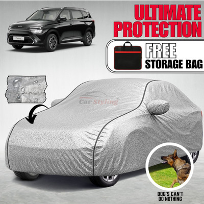 Car Styling Car Cover For Kia Carens (With Mirror Pockets)(Silver, Black, For 2020, 2021, 2022, 2023, 2024 Models)
