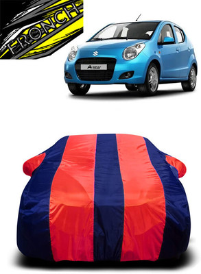 FRONCH Car Cover For Maruti Suzuki A-Star (With Mirror Pockets)(Red, Blue)