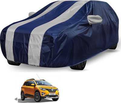 Auto Hub Car Cover For Renault Universal For Car (Without Mirror Pockets)(Blue, Silver, For 2019 Models)
