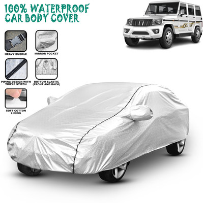 HILLSTAR Car Cover For Mahindra Bolero, Bolero 2.5 Diesel, Bolero Camper 2WD PS BS3, Bolero Camper 4WD PS BS3, Bolero Camper Di Long 4WD BS3 Refresh, Bolero Camper GOLD 2WD BS3 Refresh, Bolero Camper GOLD VX 2WD BS3 Refresh, Bolero Camper HUBER 2WD BS3 Refresh, Bolero DI AC BS III, Bolero DI NON AC 