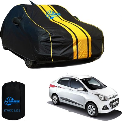 GARREGE Car Cover For Hyundai Xcent (With Mirror Pockets)(Black, Yellow, For 2019, 2020, 2021, 2022, 2023, 2024 Models)