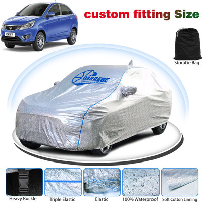 GARREGE Car Cover For Tata Zest (With Mirror Pockets)(Grey, For 2019, 2020 Models)