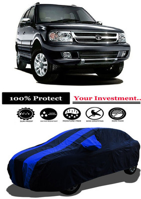 Amexride Car Cover For Tata Safari VTT EX (With Mirror Pockets)(Multicolor)