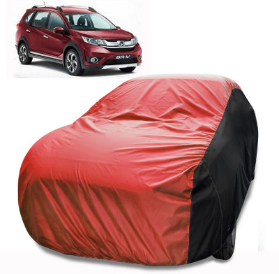 MoTRoX Car Cover For Honda BRV (Without Mirror Pockets)(Red, Black)