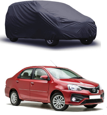 ROYAL AUTO MART Car Cover For Toyota Etios (Without Mirror Pockets)(Grey)