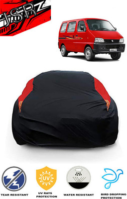 J S R Car Cover For Maruti Suzuki Eeco (With Mirror Pockets)(Red, Black)