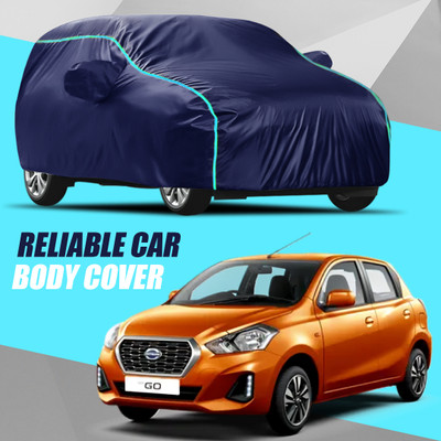 R Rayvin Star Car Cover For Datsun Go (With Mirror Pockets)(Multicolor)