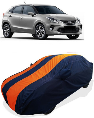 Coxtor Car Cover For Toyota Glanza G CVT Petrol (With Mirror Pockets)(Orange)