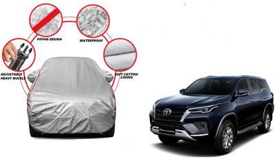 Auto Oprema Car Cover For Toyota Fortuner (With Mirror Pockets)(Silver)