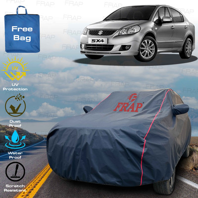 Frap Car Cover For Maruti Suzuki SX4, SX4 VXI, SX4 1.2L (D), SX4 ZDI (With Mirror Pockets)(Blue, Red)