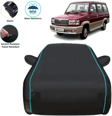 VOLTEMART Car Cover For Toyota Qualis, Universal For Car (With Mirror Pockets)(Black, For 2011, 2012, 2013, 2014, 2015, 2016, 2017, 2018, 2019, 2020, 2021, 2022, 2023 Models)