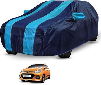 Auto Hub Car Cover For Hyundai Grand i10 (Without Mirror Pockets)(Blue)