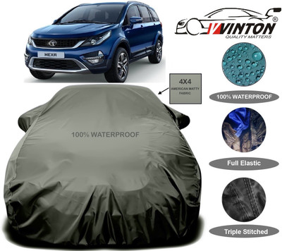 V VINTON Car Cover For Tata Hexa (With Mirror Pockets)(Green)