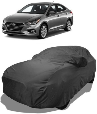 Coxtor Car Cover For Hyundai Accent (With Mirror Pockets)(Grey)