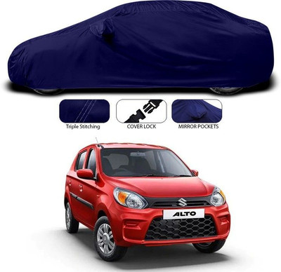 ANTHUB Car Cover For Maruti Suzuki Alto 800 (With Mirror Pockets)(Blue)