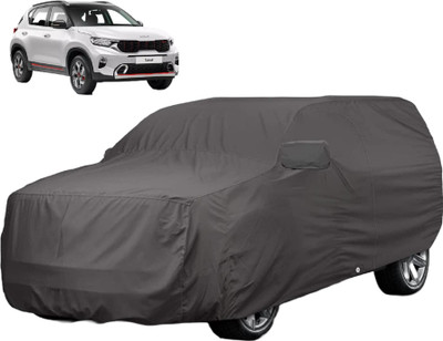 Auto Hub Car Cover For Kia Sonet (With Mirror Pockets)(Grey)